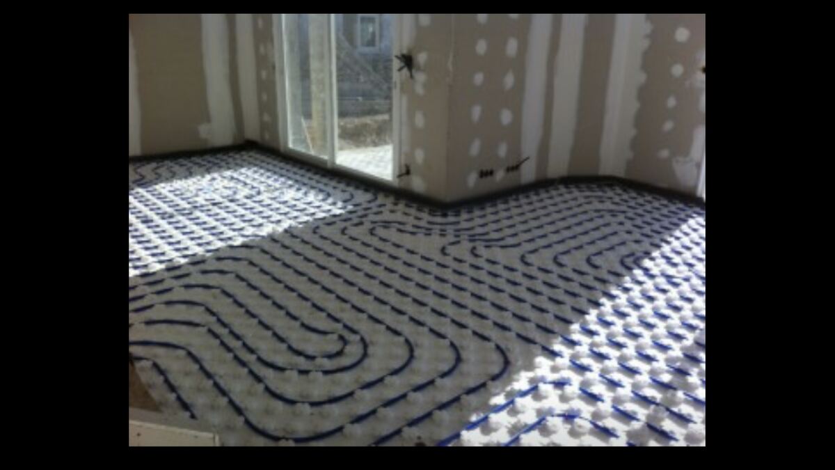 Pose d'un plancher chauffant