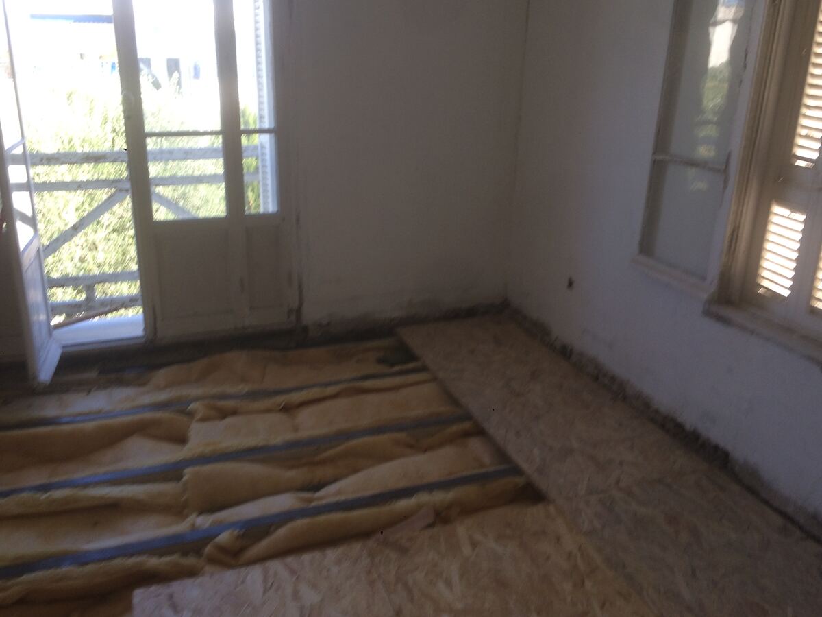 Pose de parquet à chevrons